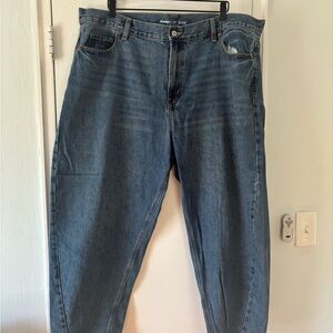 Classic Blue Barrel Denim Jeans
